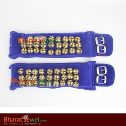 3 Line Bells - Green Colour Ankle  for dance, Brass Salangai | Ghungroos in Online