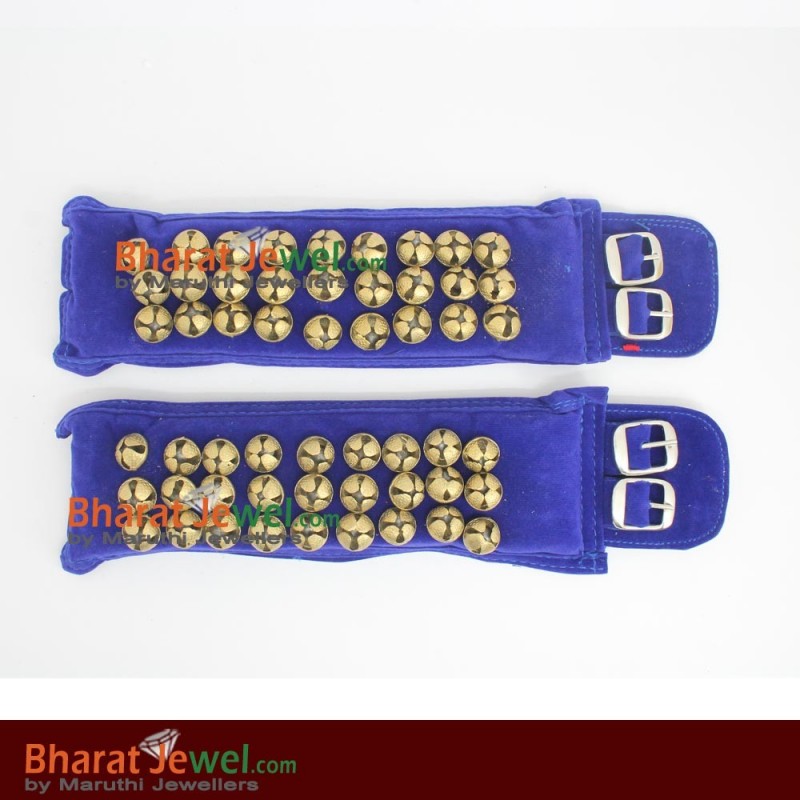 3 Line Bells - Green Colour Ankle  for dance, Brass Salangai | Ghungroos in Online