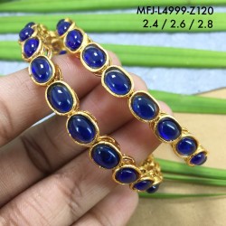 2.4 Size Kempu Stones Oval Design Gold Plated Finish Two Set Bangles Buy Online