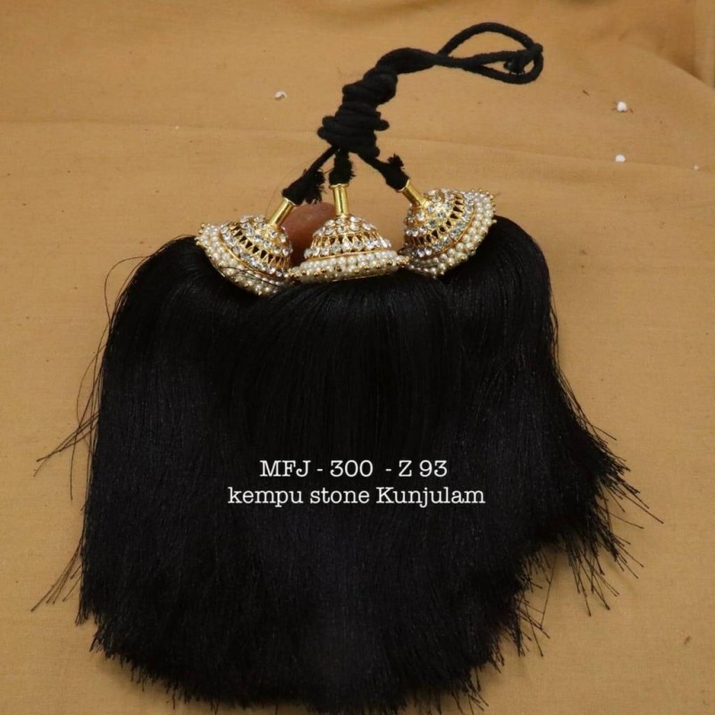 Golden Jari Thread Accessories for Hair Jadai Kunjalam Simple Low Price  Online JK22806