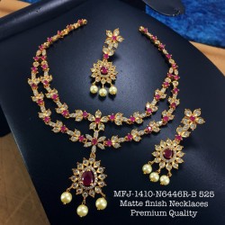 CZ,Ruby Stones With Pearls...
