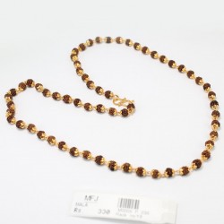 1 GM Gold Ruby Emerald Lakshmi Designer Necklace Set Online