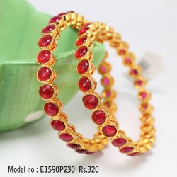 2.8 size kempu stone bangles online