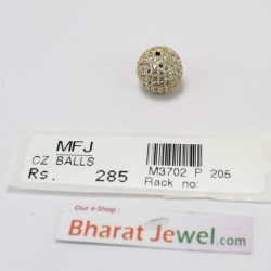 Mat Finish CZ Stone Jewellery Making Ball Online