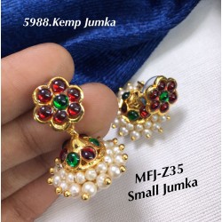 Kempu Stones With Pearls...