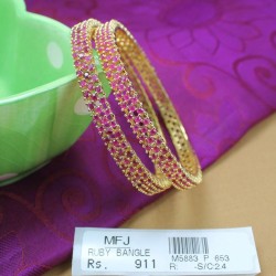 2.8 Size Ruby Stones Bangles Online
