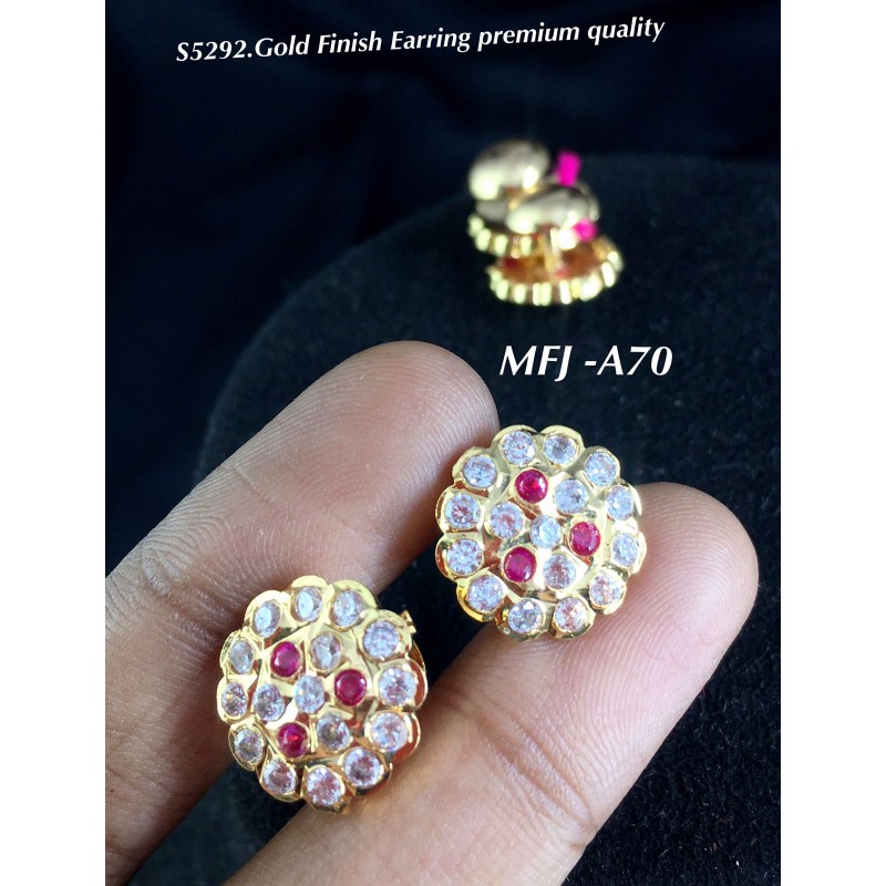 Toniq Stylish Gold Plated CZ Stone Studded Circular Stud Earring for Women  Buy Toniq Stylish Gold Plated CZ Stone Studded Circular Stud Earring for  Women Online at Best Price in India 