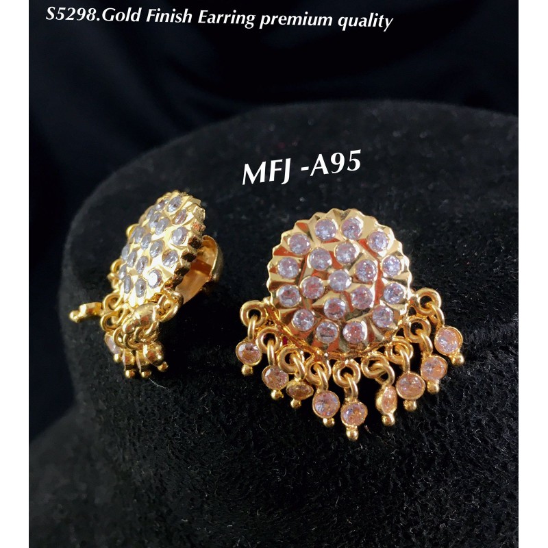 5mm 18kt yellow gold handmade single black stone back screw stud earring  cartilage customized unisex jewelry er140  TRIBAL ORNAMENTS