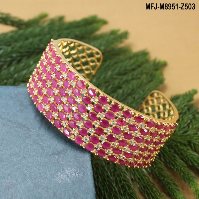 CZ Stones Designer Gold Plated Finish Bracelet Buy Online