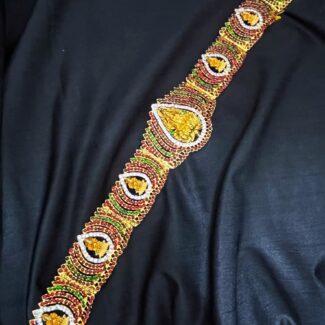 KEMPU STONE LAKSHMI BELT