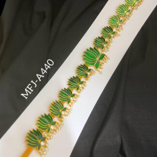 GREEN LOTAS ENAMIL BELT